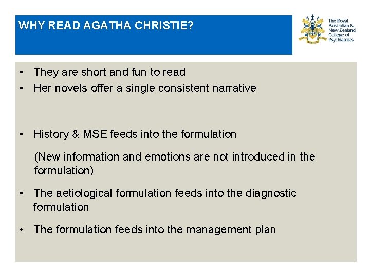 WHY READ AGATHA CHRISTIE? • They are short and fun to read • Her