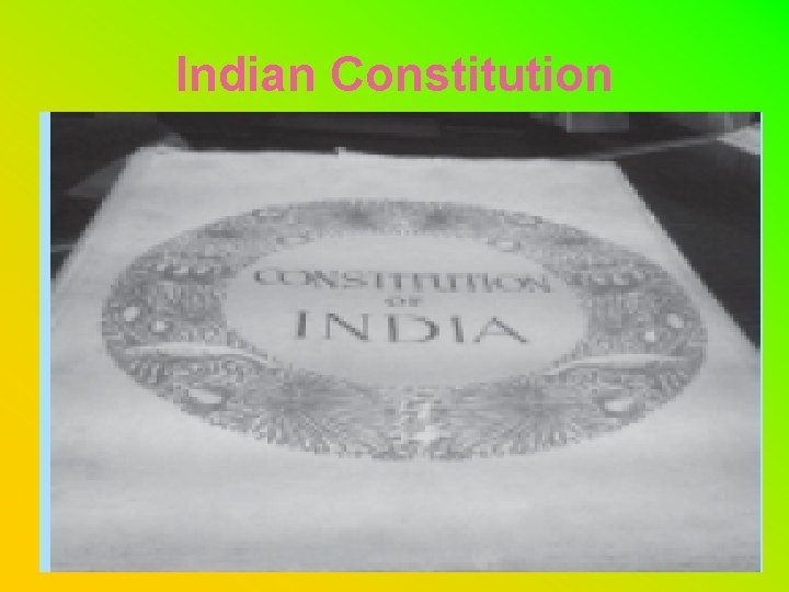 Indian Constitution 