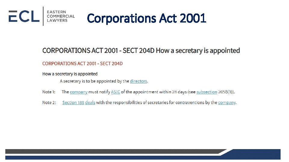 Corporations Act 2001 