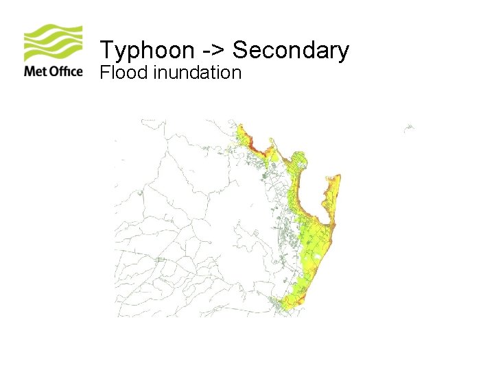 Typhoon -> Secondary Flood inundation 