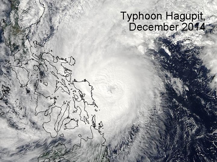Typhoon Hagupit, December 2014 © Crown copyright Met 