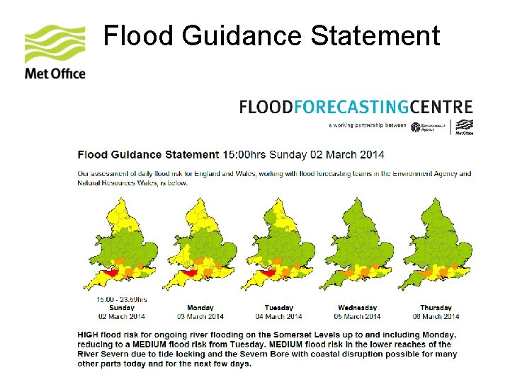 Flood Guidance Statement 