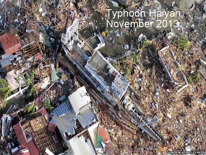 Typhoon Haiyan, November 2013 