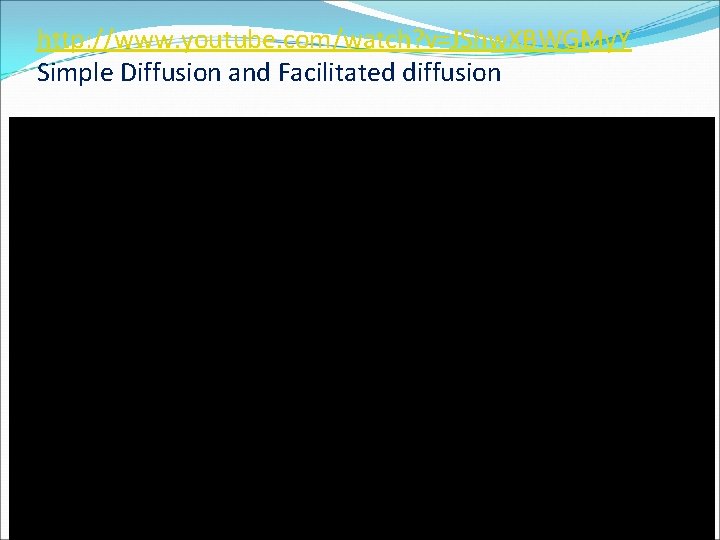 http: //www. youtube. com/watch? v=JShw. XBWGMy. Y Simple Diffusion and Facilitated diffusion 