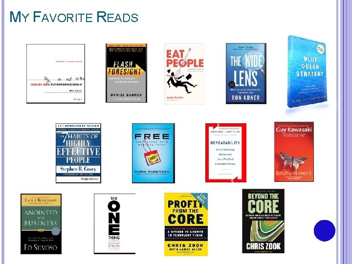 MY FAVORITE READS 