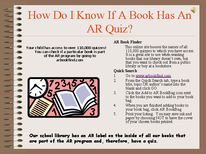 How Do I Know If A Book Has An AR Quiz? Your child has