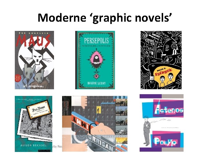 Moderne ‘graphic novels’ Center for Subjectivity Research 