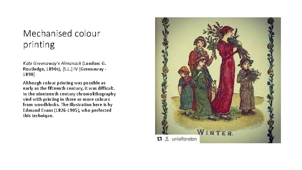 Mechanised colour printing Kate Greenaway's Almanack (London: G. Routledge, 1890 s), [S. L. ]