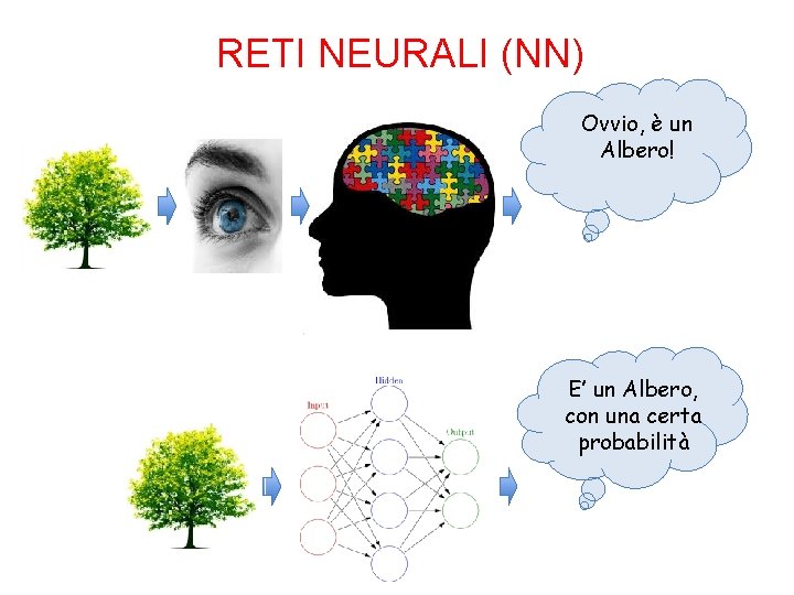 RETI NEURALI (NN) Ovvio, è un Albero! E’ un Albero, con una certa probabilità