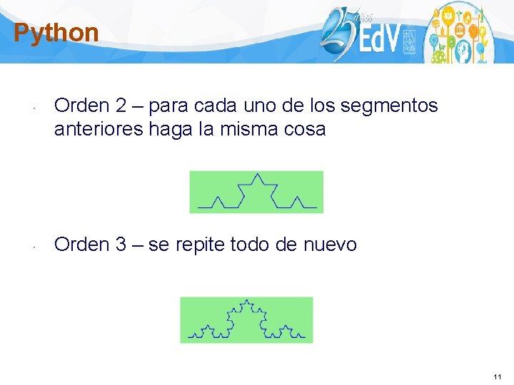 Python Orden 2 – para cada uno de los segmentos anteriores haga la misma