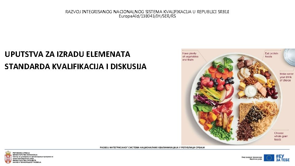 RAZVOJ INTEGRISANOG NACIONALNOG SISTEMA KVALIFIKACIJA U REPUBLICI SRBIJI Europe. Aid/138043/IH/SER/RS UPUTSTVA ZA IZRADU ELEMENATA