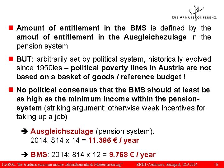 n Amount of entitlement in the BMS is defined by the amout of entitlement