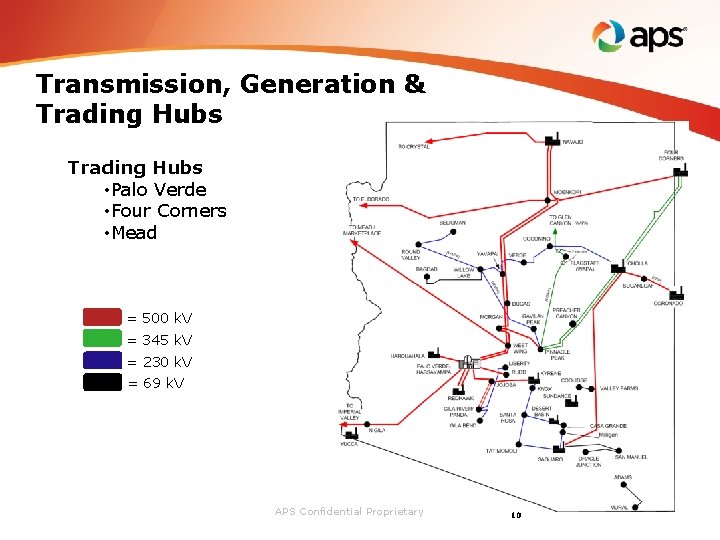 Transmission, Generation & Trading Hubs • Palo Verde • Four Corners • Mead =