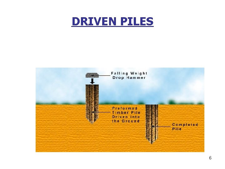 DRIVEN PILES 6 