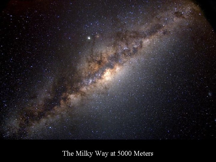 The Milky Way at 5000 Meters 