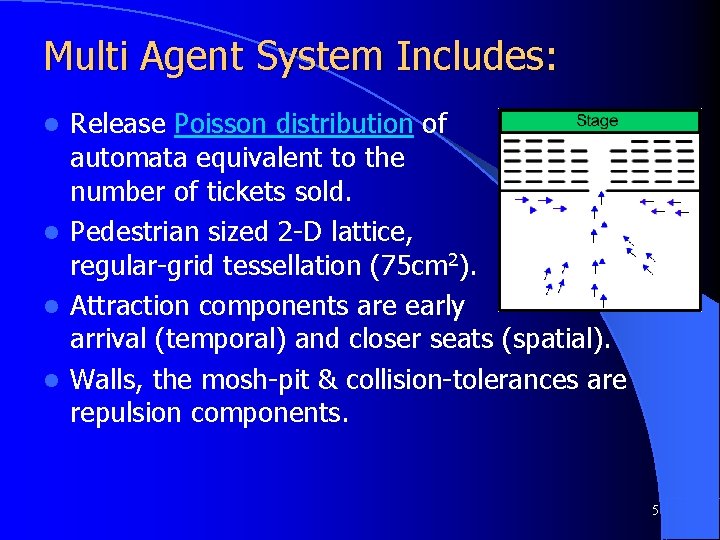 Multi Agent System Includes: Release Poisson distribution of automata equivalent to the number of