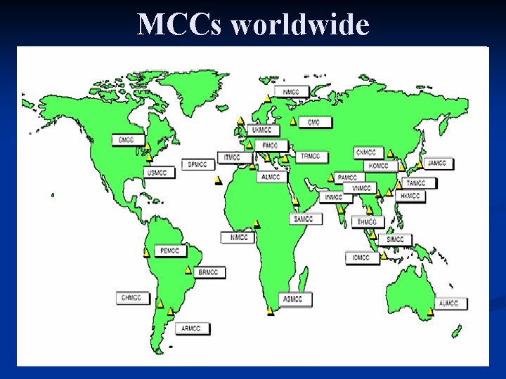 MCCs worldwide 