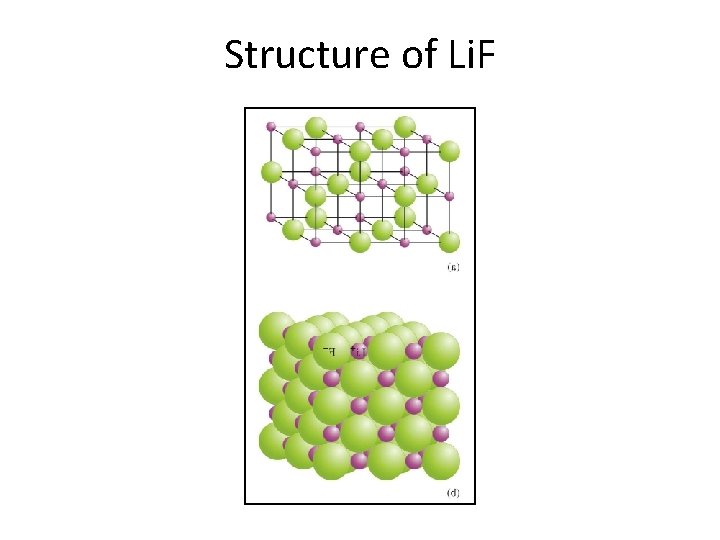 Structure of Li. F 