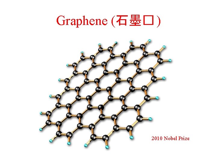 Graphene (石墨� ) 2010 Nobel Prize 