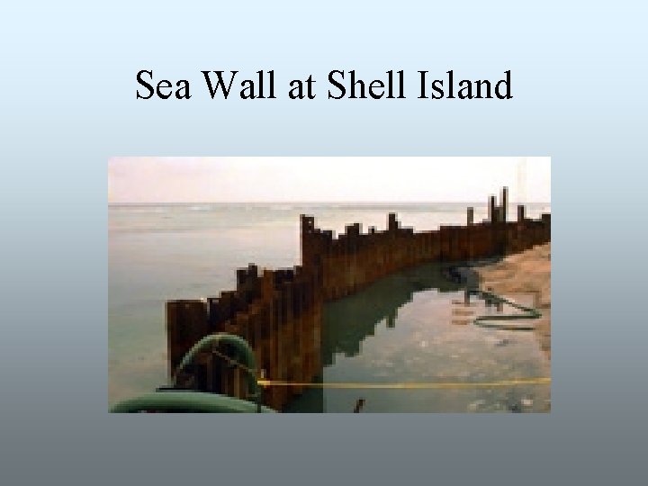 Sea Wall at Shell Island 