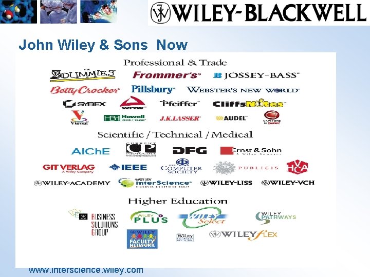 John Wiley & Sons Now www. interscience. wiley. com 