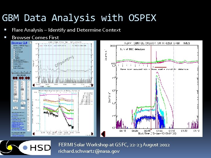 GBM Data Analysis with OSPEX Flare Analysis – Identify and Determine Context Browser Comes