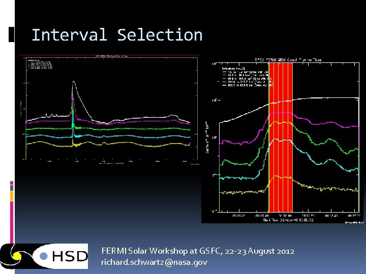 Interval Selection FERMI Solar Workshop at GSFC, 22 -23 August 2012 richard. schwartz@nasa. gov