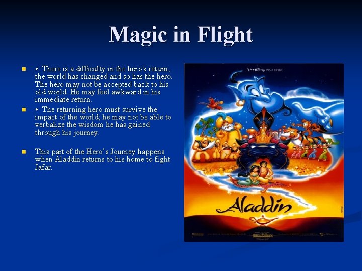 Magic in Flight n n n • There is a difficulty in the hero's