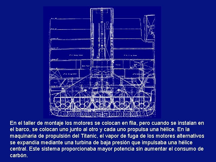 En el taller de montaje los motores se colocan en fila, pero cuando se