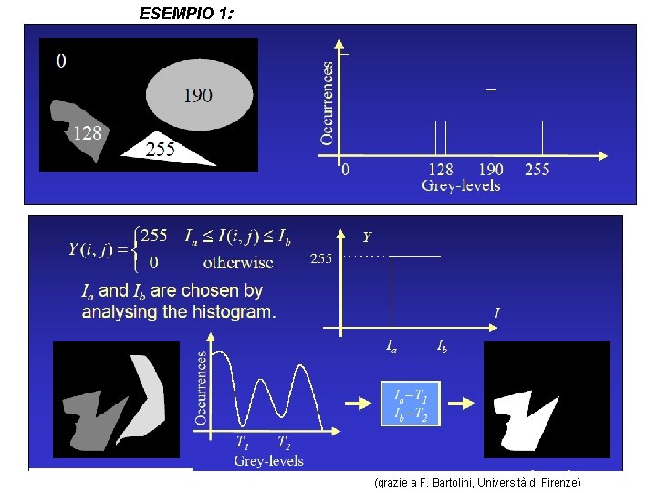 ESEMPIO 1: (grazie a F. Bartolini, Università di Firenze) 