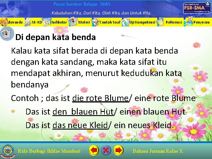 Pusat Sumber Belajar SMA Kebutuhan Kita, Dari Kita, Oleh Kita, dan Untuk Kita Beranda