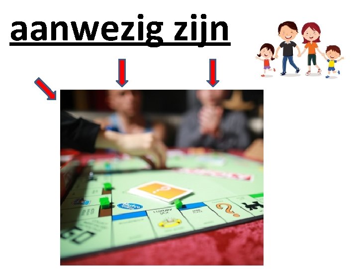 aanwezig zijn 