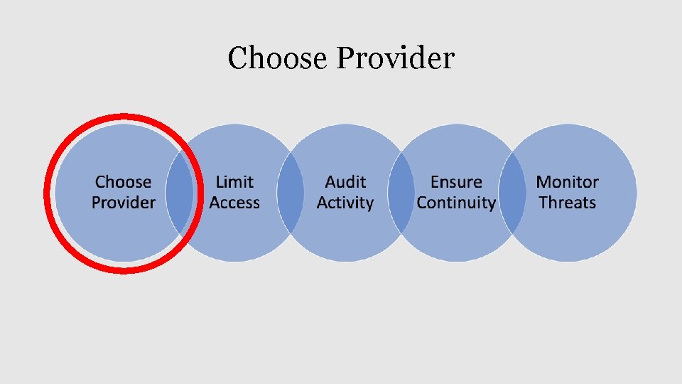 Choose Provider 