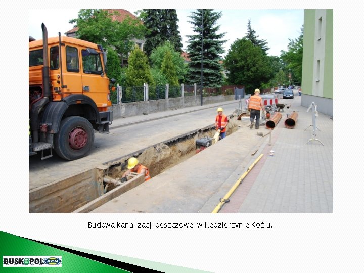 Budowa kanalizacji deszczowej w Kędzierzynie Koźlu. 