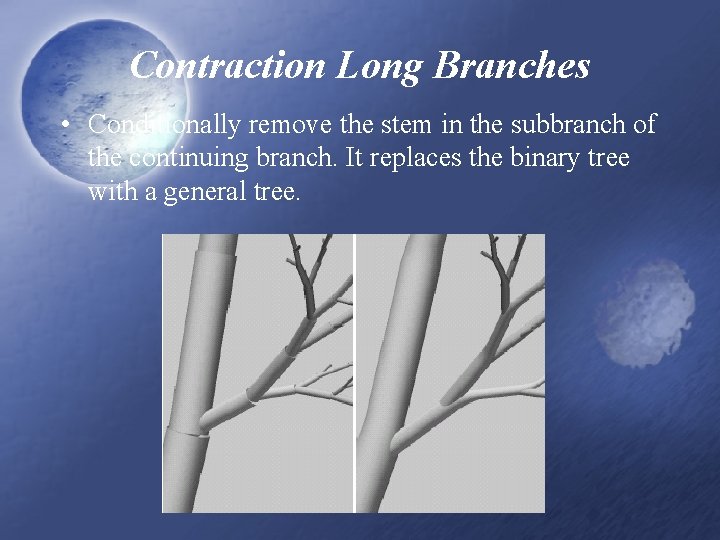 Contraction Long Branches • Conditionally remove the stem in the subbranch of the continuing