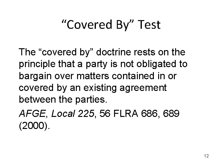 Unilateral Change Bargaining The Federal Service Labor Management