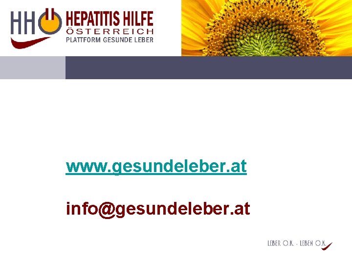 www. gesundeleber. at info@gesundeleber. at 