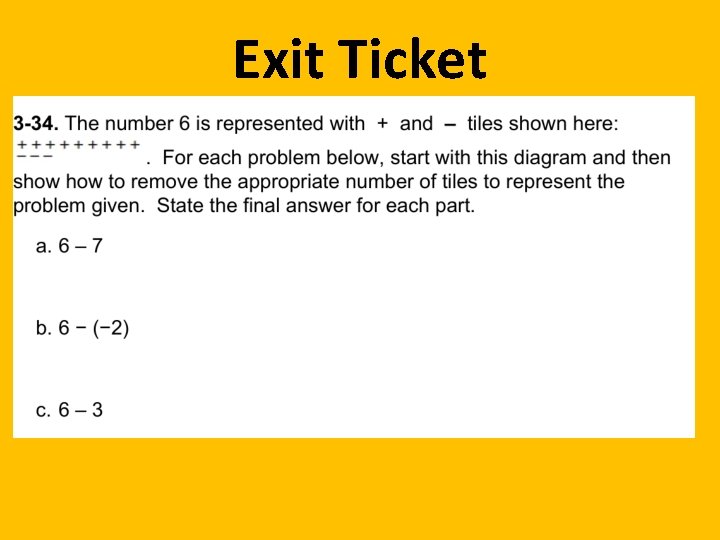 Exit Ticket 