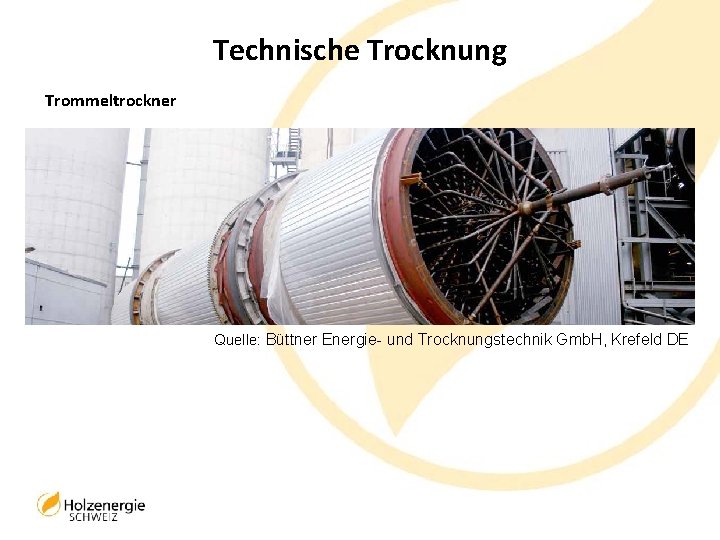 Technische Trocknung Trommeltrockner Quelle: Büttner Energie- und Trocknungstechnik Gmb. H, Krefeld DE 