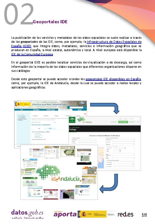 02 Geoportales IDE La publicación de los servicios y metadatos de los datos espaciales