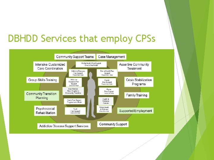 DBHDD Services that employ CPSs 