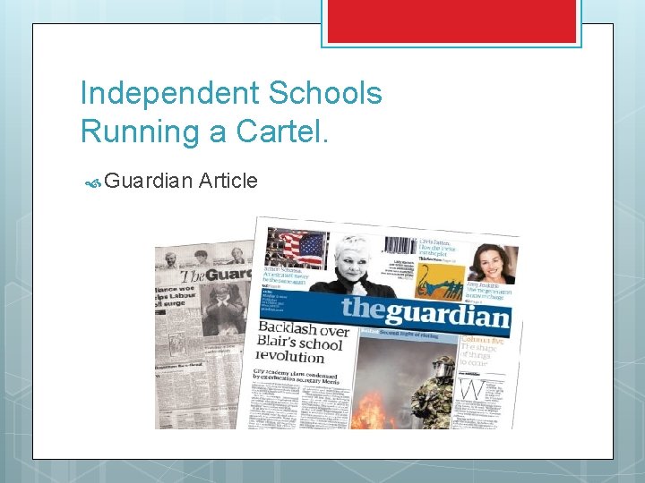 Independent Schools Running a Cartel. Guardian Article 