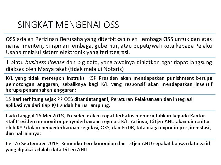 SINGKAT MENGENAI OSS adalah Perizinan Berusaha yang diterbitkan oleh Lembaga OSS untuk dan atas