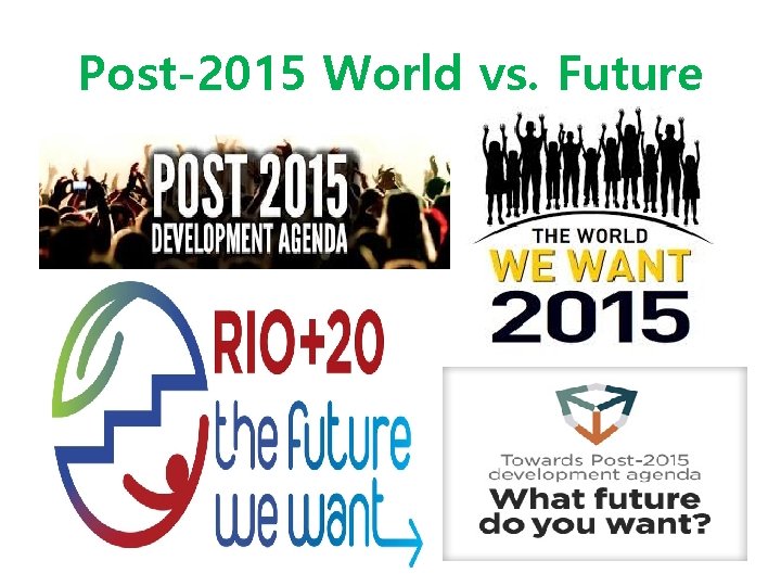 Post-2015 World vs. Future 