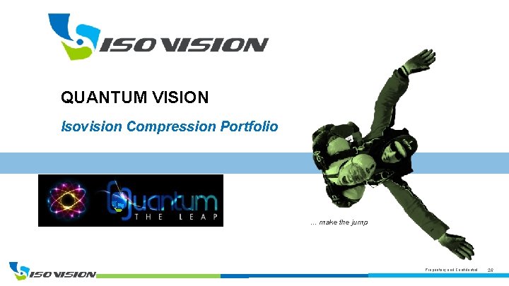 QUANTUM VISION Isovision Compression Portfolio … make the jump Proprietary and Confidential 26 