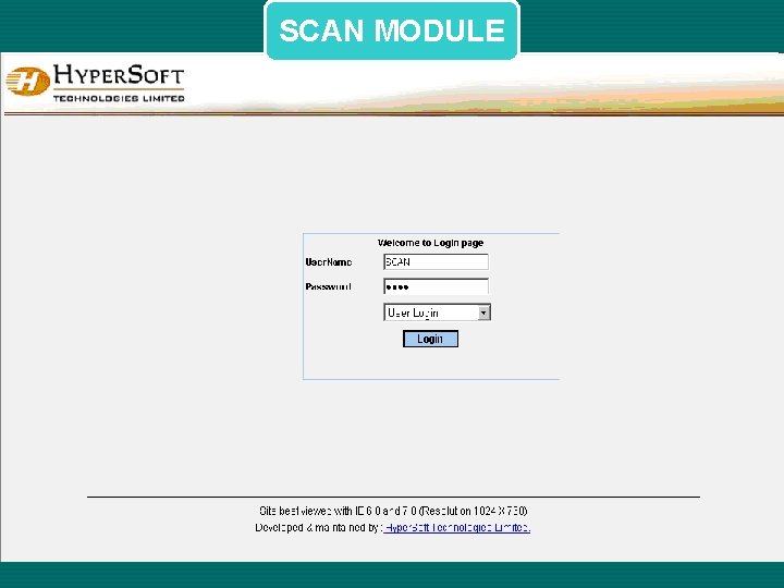 SCAN MODULE 