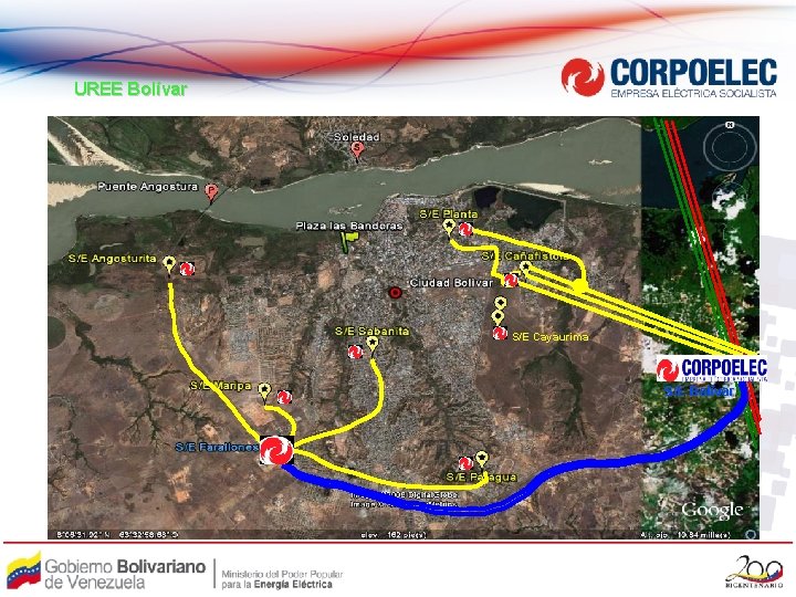 UREE Bolívar S/E Cayaurima S/E Bolívar 