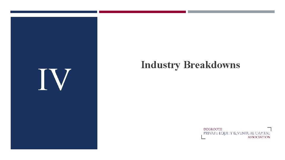 IV Industry Breakdowns 