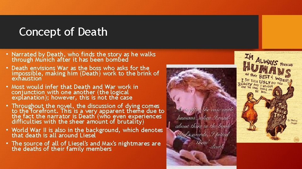 Concept of Death • Narrated by Death, who finds the story as he walks