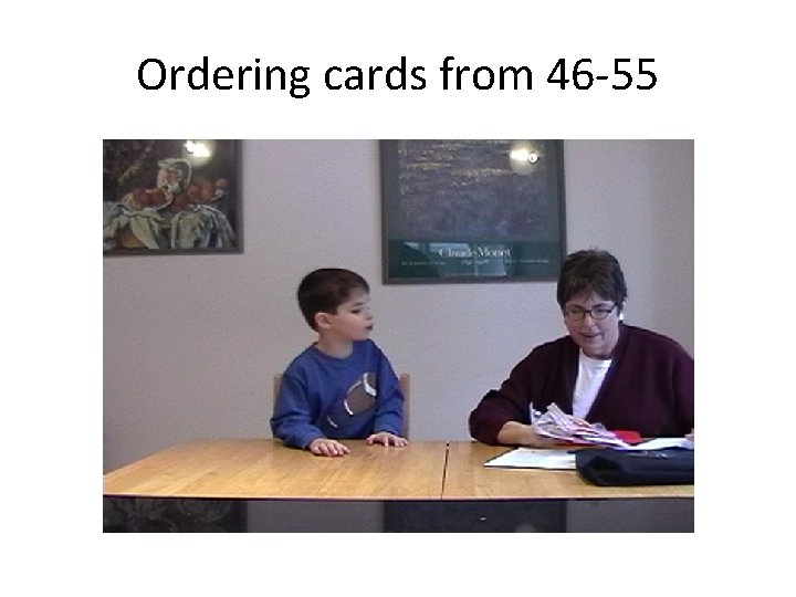 Ordering cards from 46 -55 